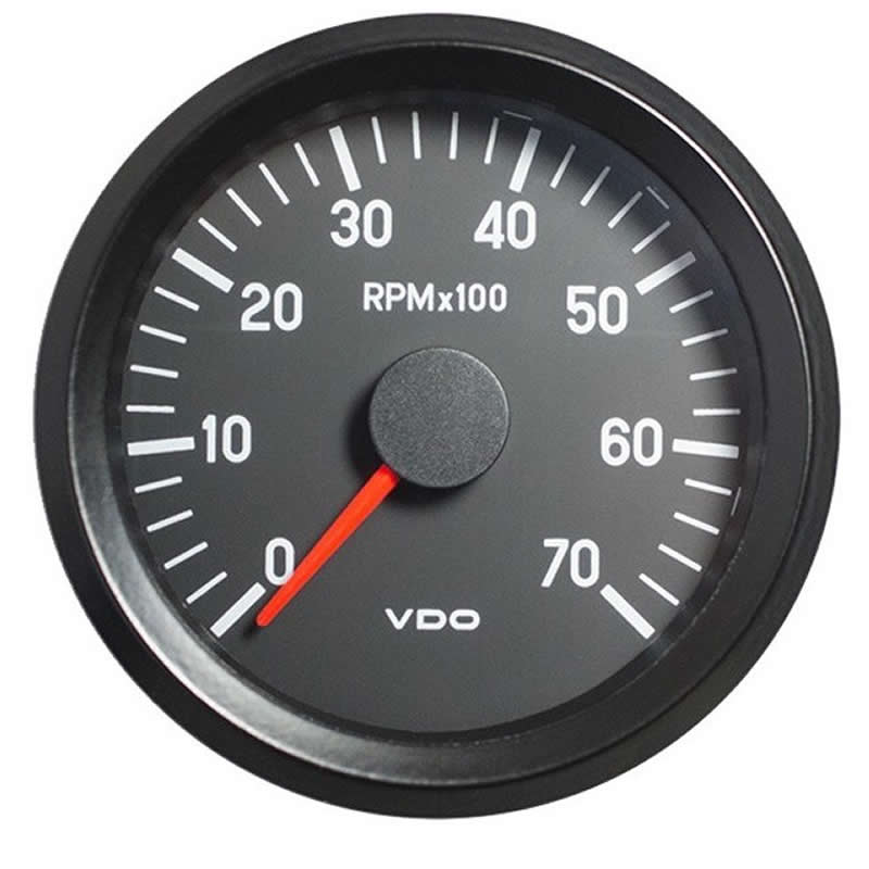 VDO Cockpit Vision Tachometer 7000 RPM 80mm 12V gauge